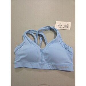 Yvette Women's Criss Cross Back Compression Sports Bra 10 new with tags